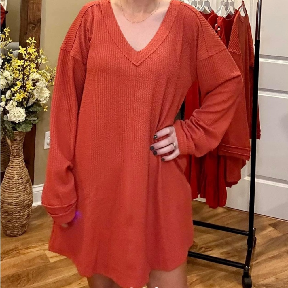 Waffle dress- new